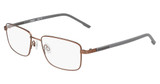 Flexon Eyeglasses FLEXON H6078 N SATIN BROWN/206