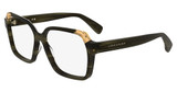 Longchamp Eyeglasses LO2763 N STRIPED DARK BROWN/ORANGE/224