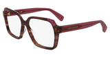 Longchamp Eyeglasses LO2763 N STRIPED BROWN/RED/223