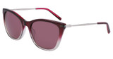 DKNY Eyeglasses DK711S N CRYSTAL PLUM/SMOKE GRADIENT/510
