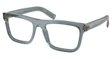 Prada Eyeglasses PR C03V TRANSPARENT OCEAN/17T1O1