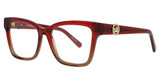 Longchamp Eyeglasses LO2761 N TRANSPARENT GRADIENT RED/BROWN/609