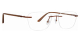 Totally Rimless Eyeglasses Alya 386 BROWN/BRN