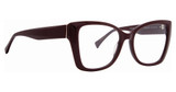 Badgley Mischka Eyeglasses Veira BURGUNDY/BUR