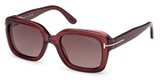 Tom Ford Eyeglasses FT1283 shiny bordeaux / gradient bordeaux/69T