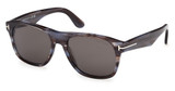 Tom Ford Eyeglasses FT1284 havana/other / smoke/56A