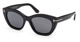 Tom Ford Eyeglasses FT1285 shiny black / smoke polarized/01D
