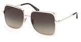 Tom Ford FT1319 shiny rose gold / gradient smoke/28B