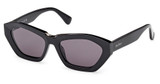 MaxMara Eyeglasses MM0169 shiny black / smoke/01A