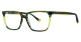 kensie Eyeglasses Vivacious Key Lime Tortoise/LM