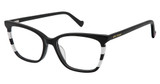 BETSEY JOHNSON Eyeglasses ALL THAT Black/BLK