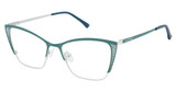 Jill Stuart Eyeglasses Jill Stuart 481 Teal