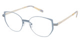 Jill Stuart Eyeglasses Jill Stuart 483 Matte Light Blue