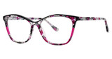 kensie Eyeglasses Winked Black Fuchsia/BK