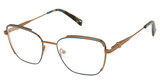 Champion Eyeglasses FAYE TEAL / BRONZE/C02