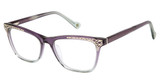 Nicole Miller Eyeglasses GALICE PURPLE / TEAL/C01