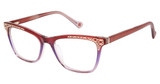 Nicole Miller Eyeglasses GALICE BURGUNDY/PURPLE/C02
