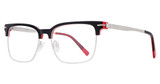 ECKO Unltd Eyeglasses ECKO610 BLACK/RED/RED