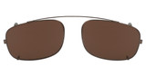 Flexon Eyeglasses FLEXON 600 CLIP-ON N SHINY BROWN/200