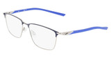 Nike Eyeglasses NIKE 6066 N MATTE OBSIDIAN/SILVER/411