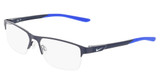 Nike Eyeglasses NIKE 8159 N MATTE OBSIDIAN/RACER BLUE/411