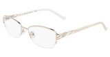 Marchon NYC Eyeglasses TRES JOLIE 194 N LIGHT GOLD/712