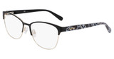 Nine West Eyeglasses NW8021 N BLACK/GOLD/001