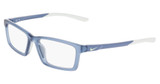 Nike Eyeglasses NIKE 5061 N MATTE DIFFUSED BLUE/LIGHT SILV/460