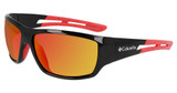 Columbia Eyeglasses C525SP N UTILIZER SHINY BLACK & RED/ORANGE REVO/009