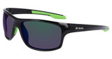 Columbia Eyeglasses C559SP N BURR SHINY BLACK & GREEN/GREEN MIRR/007
