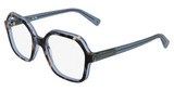 Longchamp Eyeglasses LO2796 AZURE HAVANA/TRANSPARENT AZURE/439