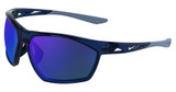 Nike Eyeglasses NIKE WINDTRACK HEAT IQ7245X MIDNIGHT NAVY / BLUE MIRROR/410