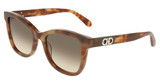 Ferragamo Eyeglasses SF2108S MILKY BROWN TORTOISE/225