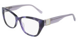 Nine West Eyeglasses NW5253 VIOLET HORN/526