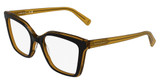 Longchamp Eyeglasses LO2795 BLACK/TRANSPARENT BROWN/014