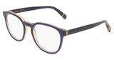 Paul Smith Eyeglasses PS26605 PRAED TRANSPARENT BLUE/YELLOW/413