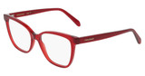 Ferragamo Eyeglasses SF3062 TRANSPARENT BURGUNDY/612