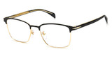 David Beckham Eyeglasses DB 1059/F/US MT BK GD/0I46
