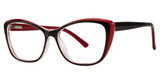 Modern Plastics II Eyeglasses Attain black/cherry/crystal