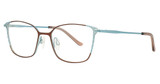 Easyclip Eyeglasses EC604 Light Brown & Light Teal/Light Brown & Light Teal/10