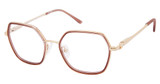 Ann Taylor Eyeglasses ATP836 TRANS MOCHA/ LIGHT GOLD/C02