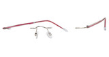 Invincilites By Zyloware® Eyeglasses Invincilites Sigma Unassembled Sil/Red/230
