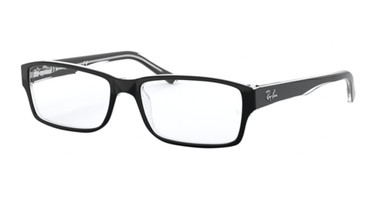 Ray-Ban Rx Eyeglasses RX5169 BLACK ON TRANSPARENT/2034