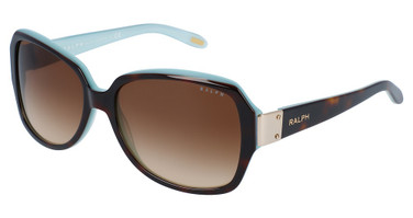 Ralph Eyeglasses RA5138 SHINY HAVANA ON AQUAMARI/601/13