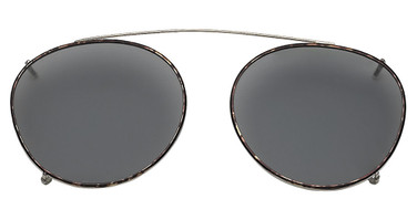 Hilco Eyeglasses Sun Clips, Round Pewter