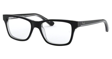 Ray-Ban Youth Eyeglasses RY1536 BLACK ON TRANSPARENT/3529