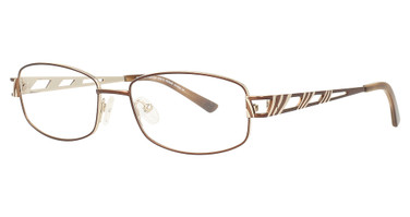 RUNWAY TITANIUM Eyeglasses RT815 Matt Brown/Yellow Gold