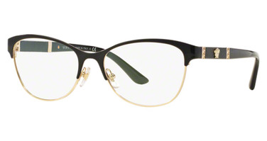 Versace VE1233Q BLACK/PALE GOLD/1366