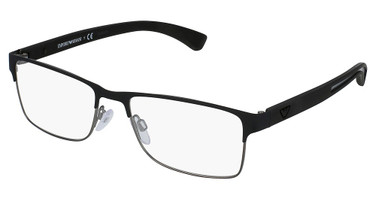 Emporio Armani Eyeglasses EA1052 RUBBER BLACK & GUNMETAL/3094