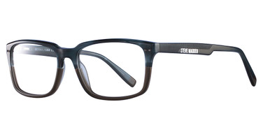 Steve Madden Eyeglasses Troopah Blue Horn Fade